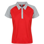 AP2318-Manly-Lady-Polos-RedSilver