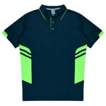 AP1311-Tasman-Mens-Polos-NavyNeonGreen