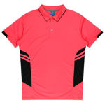 AP1311-Tasman-Mens-Polos-NeonPinkBlack