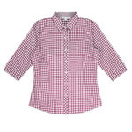 AP2909T-Brighton-Lady-Shirt-3Q-Sleeve-ClaretRed