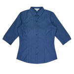 AP2905T-Belair-Lady-Shirt-3Q-Sleeve-Navy