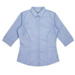 AP2902T-Grange-Lady-Shirt-3Q-Sleeve-MidBlue