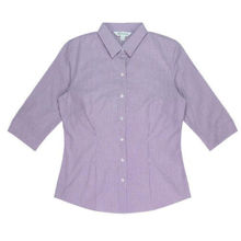 AP2901T-Toorak-Lady-Shirt-3Q-Sleeve-PurpleWhite