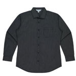 AP1900L-Henley-Mens-Shirt-Long-Sleeve-BlackSilver