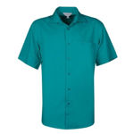 AP1904S-Springfield-Mens-Shirt-Short-Sleeve-Teal