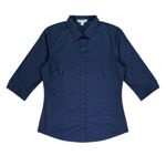 AP2903T-Mosman-Lady-Shirt-3Q-Sleeve-Navy