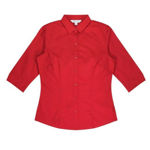 AP2903T-Mosman-Lady-Shirt-3Q-Sleeve-Red