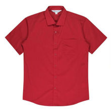 AP1903S-Mosman-Mens-Shirt-Short-Sleeve-Red