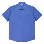 AP1903S-Mosman-Mens-Shirt-Short-Sleeve-MidBlue