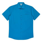 AP1903S-Mosman-Mens-Shirt-Short-Sleeve-Aqua