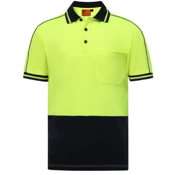 SW89-Hi-Vis-Sustainable-Short-Sleeve-Safety-Polo-YellowNavy