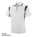 ST1280-Milstead-Polos-Unisex-White-Black