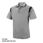 ST1280-Milstead-Polos-Unisex-DarkGrey-Black