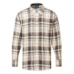 KX370-Check-Flannel-Shirt-Brown