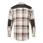 KX370-Check-Flannel-Shirt-Brown-Back