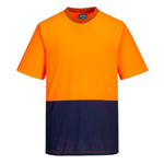 MP111-Hi-Vis-Two-Tone-T-Shirt-OrangeNavy