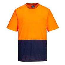 MP111-Hi-Vis-Two-Tone-T-Shirt-OrangeNavy