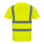 S170-Cotton-Comfort-T-Shirt-Short-Sleeve-Yellow-Back